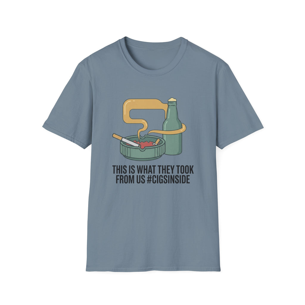 Cigs Inside Beer T-Shirt