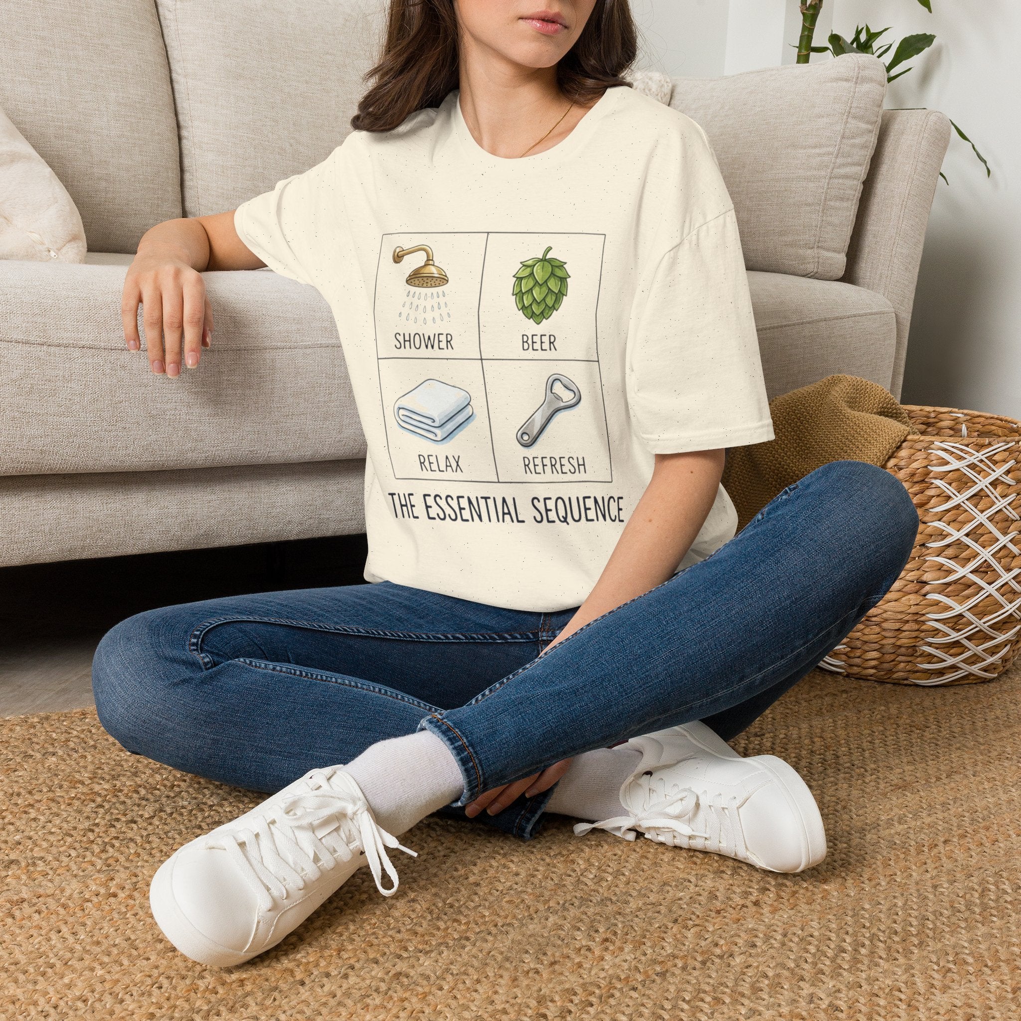 Essential Sequence Shower Beer T-Shirt