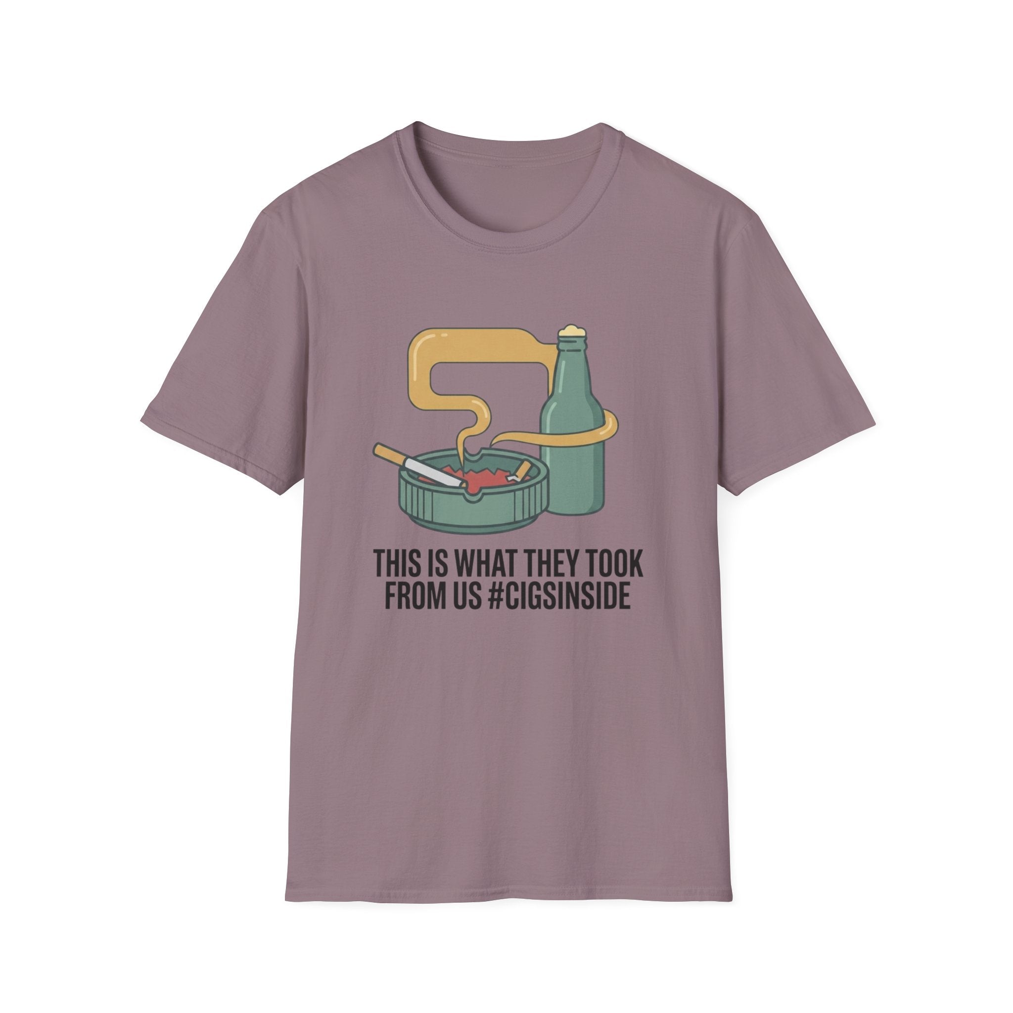 Cigs Inside Beer T-Shirt