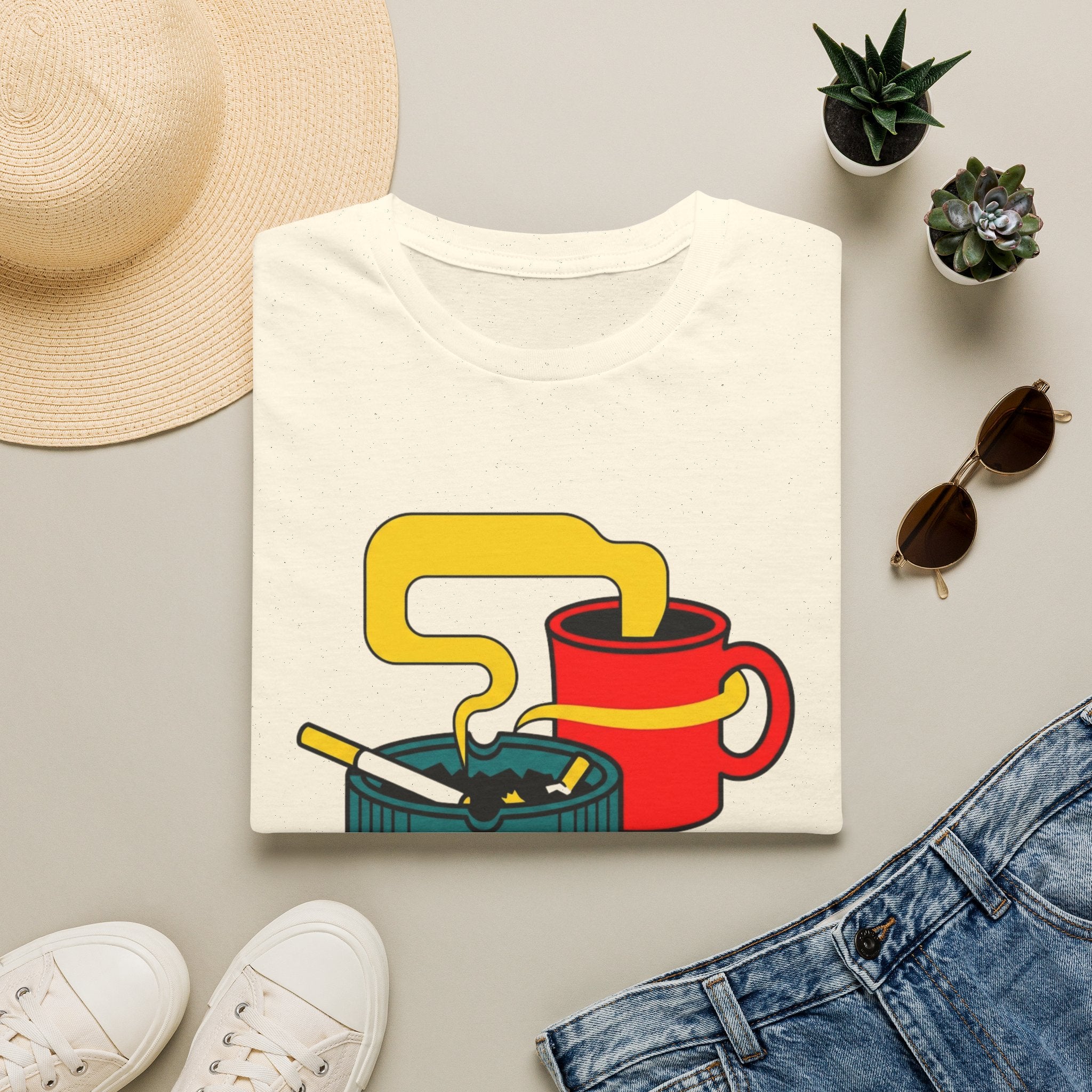 Cigs Inside Coffee T-Shirt